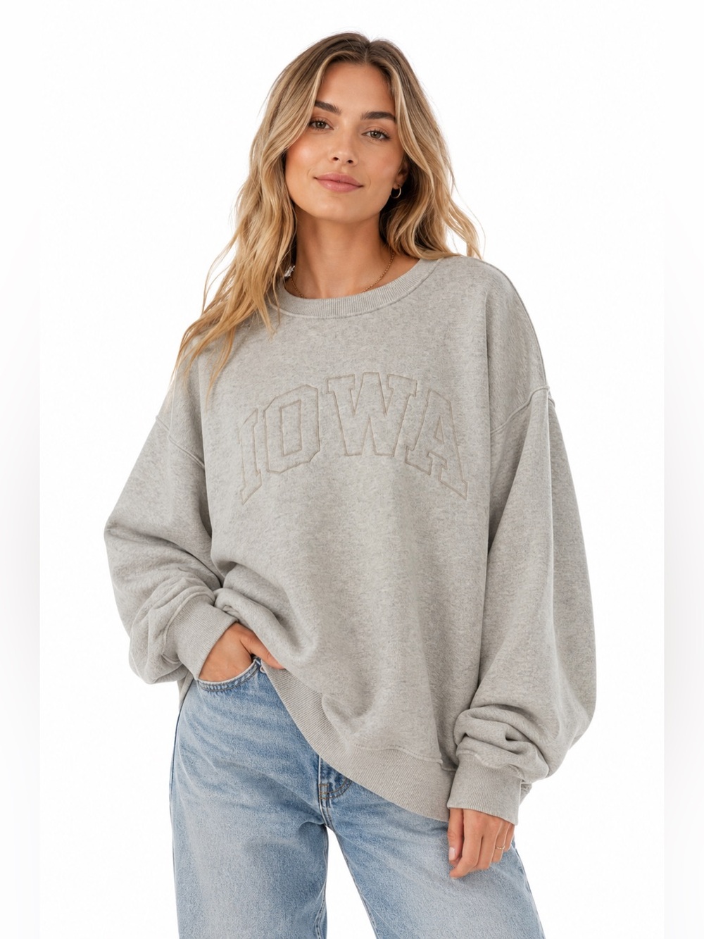State of Mine ($35) Iowa Oatmeal Crewneck - PTP 27